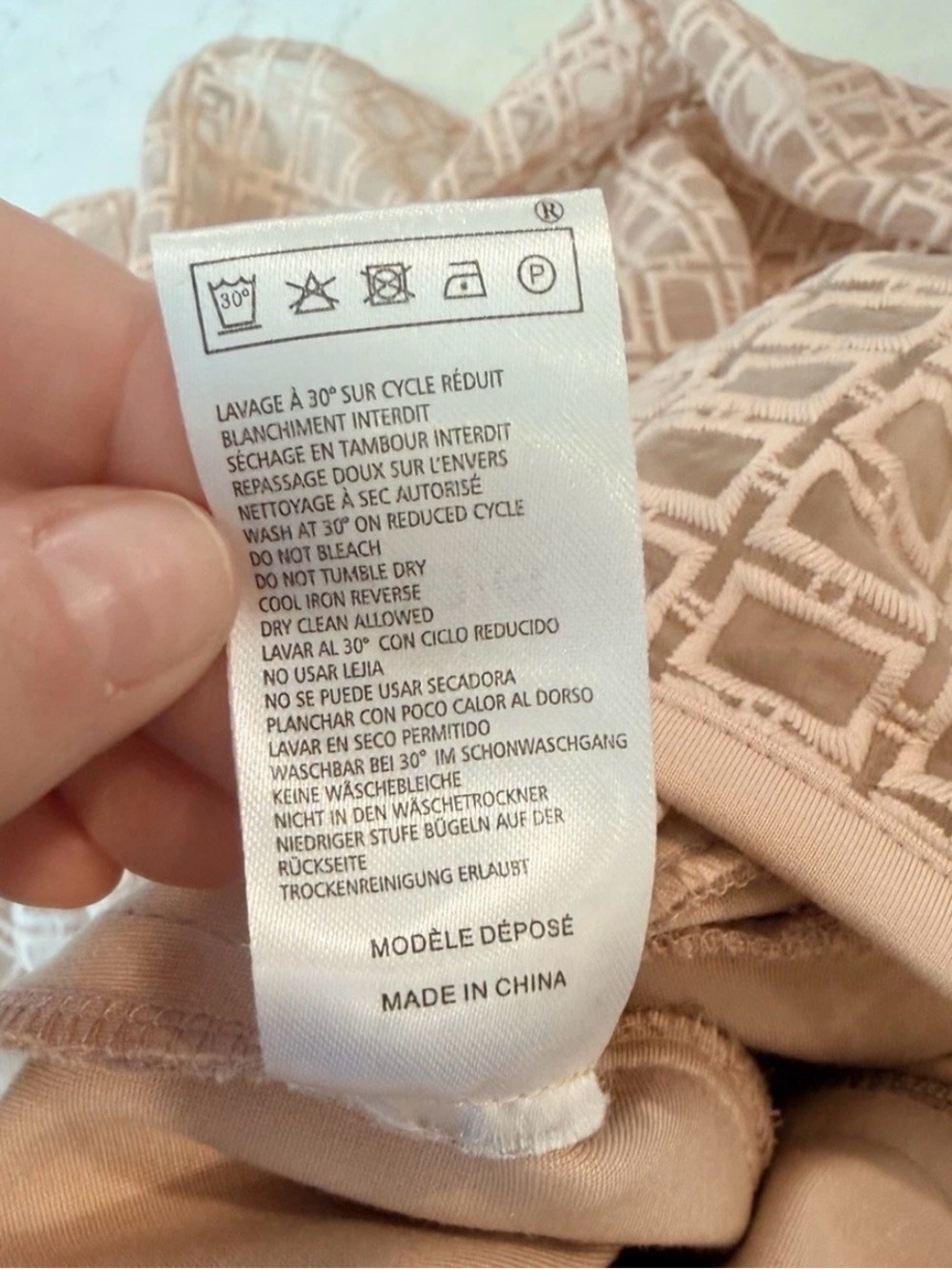Maje Elixir Cloqué Nude Fit & Flare Mini Dress T2 M NWT - Picture 8 of 13